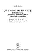 Cover of: Edle Arznei für den Alltag by Frank Thissen