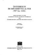 Cover of: Österreich im Hochmittelalter (907 bis 1246)