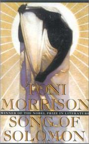 Cover of: Song of Solomon by Toni Morrison