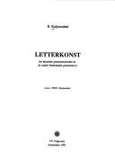 Cover of: Letterkonst: het klassieke grammaticamodel en de oudste Nederlandse grammatica's