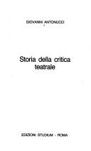 Cover of: Storia della critica teatrale