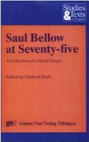 Cover of: Saul Bellow at seventy-five | 