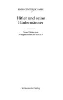 Cover of: Hitler und seine Hintermänner: neue Fakten zur Frühgeschichte der NSDAP