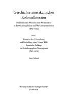 Cover of: Literatur der Erforschung und Besiedlung einer Neuen Welt: spanische Anfänge bis Gründungsphase Neuenglands (1542-1676)