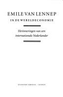 In de wereldeconomie by Emile van Lennep