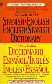 Cover of: Diccionario español/inglés, inglés/español: New World