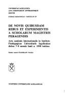 Cover of: Innowacyjna i eksperymentalna działalność szkół: materiały z międzynarodowej konferencji naukowej zorganizowanej przez Instytut Pedagogiki Uniwersytetu Jagiellońskiego, w dniach 7 i 8 czerwca 1990 r.