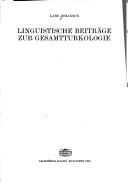 Cover of: Linguistische Beiträge zur Gesamtturkologie by Lars Johanson