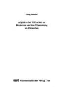 Adjektive bei Vollverben im Deutschen und ihre Übersetzung im Polnischen by Georg Friesdorf