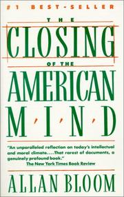 Cover of: The Closing of the American Mind