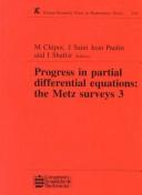 Cover of: Progress in partial differential equations: the Metz surveys