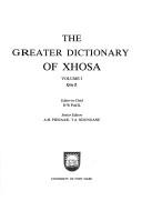 Cover of: The greater dictionary of Xhosa