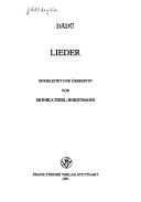 Cover of: Lieder