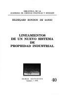 Cover of: Lineamientos de un nuevo sistema de propiedad industrial