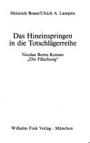 Das Hineinspringen in die Totschlägerreihe by Bosse, Heinrich