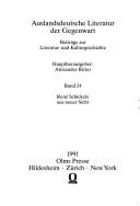 Cover of: René Schickele aus neuer Sicht: Beiträge zur deutsch-französischen Kultur