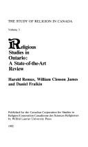 Religious studies in Ontario by Harold Remus