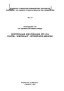Cover of: Deutschland und Finnland, 1871-1914: Politik, Wirtschaft, öffentliche Meinung