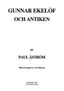 Cover of: Gunnar Ekelöf och antiken