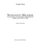 Cover of: Novecento milanese: i novecentisti e il rinnovamento dell'architettura a Milano fra il 1920 e il 1940