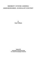 Skribent i Svensk-Amerika by Williams, Anna