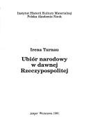 Cover of: Ubiór narodowy w dawnej Rzeczypospolitej by Irena Turnau