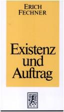 Cover of: Existenz und Auftrag