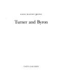 Cover of: Turner and Byron by David Blayney Brown