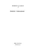 Cover of: Poesía y realidad