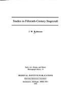 Cover of: Studies in fifteenth-century stagecraft by J. W. Robinson