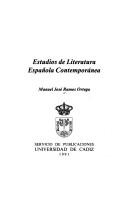 Cover of: Estudios de literatura española contemporánea