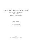 Royal Pharmaceutical Society of Great Britain, 1841-1991 by S. W. F. Holloway