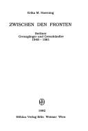 Cover of: Zwischen den Fronten by Erika M. Hoerning