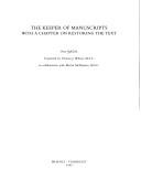Cover of: The keeper of manuscripts: with a chapter on restoring the text