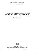 Cover of: Adam Mickiewicz