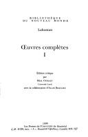 Cover of: Œuvres complètes