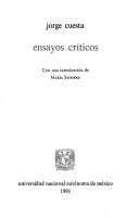 Cover of: Ensayos críticos