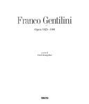 Cover of: Franco Gentilini: opere, 1925-1981