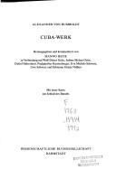 Cover of: Cuba-Werk by Alexander von Humboldt