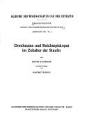 Cover of: Dombauten und Reichsepiskopat im Zeitalter der Staufer