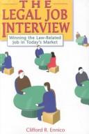 Cover of: The legal job interview by Clifford R. Ennico