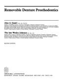 Removable denture prosthodontics by Alan A. Grant, Wesley Johnson