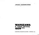 Cover of: Warszawa w wojnie obronnej 1939 roku