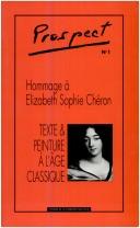 Cover of: Hommage à Elizabeth Sophie Chéron: texte et peinture à l'âge classique