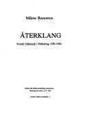 Återklang by Märta Ramsten