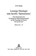 Cover of: Lessings Theologie statt Jacobis 'Spinozismus' by Erwin H. U. Quapp, Erwin H. U. Quapp