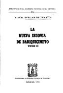 Cover of: La Nueva Segovia de Bariquiçimeto by Nieves Avellán de Tamayo