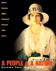Cover of: A People and a Nation: A History of the United States (Volume II, Since 1865)