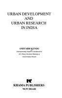 Cover of: Urban development and urban research in India