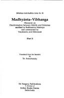 Cover of: Madhyānta-vibhāga: discourse on discrimination between middle and extremes ascribed to Boddhisattve Maitreya and commented by Vasubandhu and Sthiramati